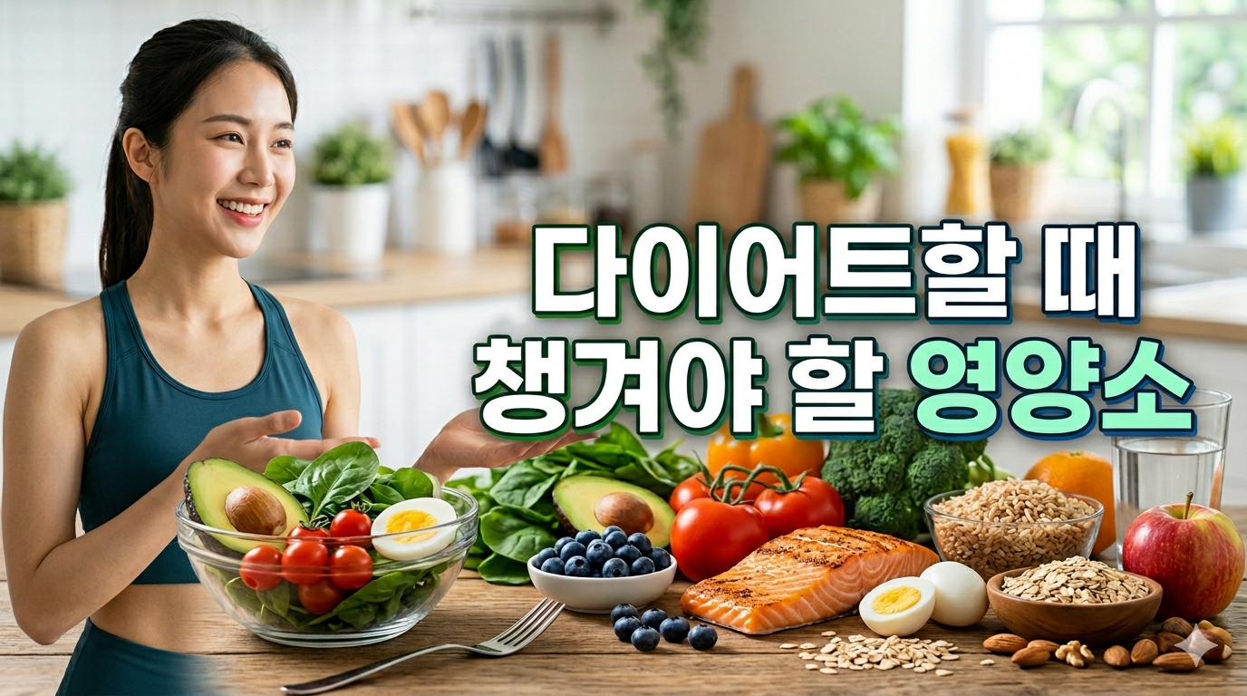 다이어트 중 챙겨야 할 영양소 정리