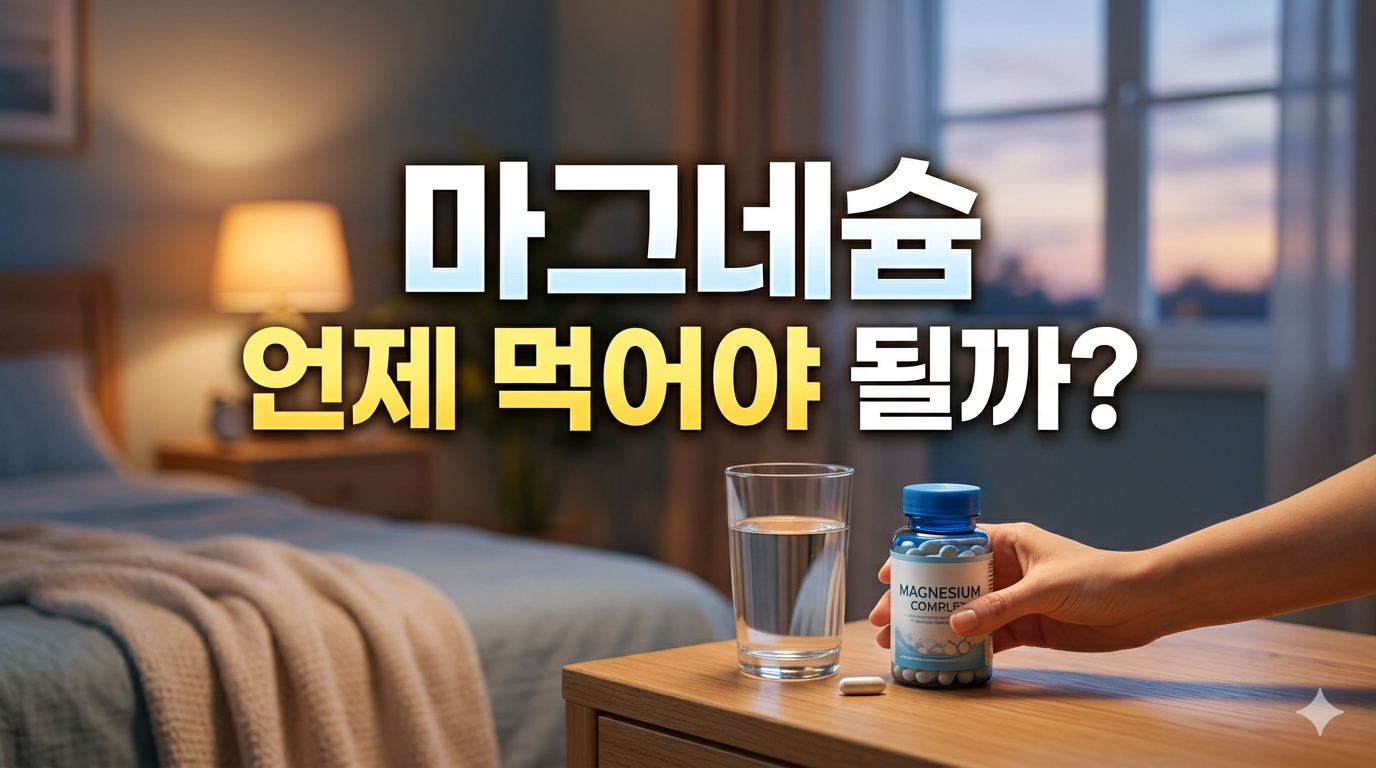 마그네슘 복용 시간과 종류 정리
