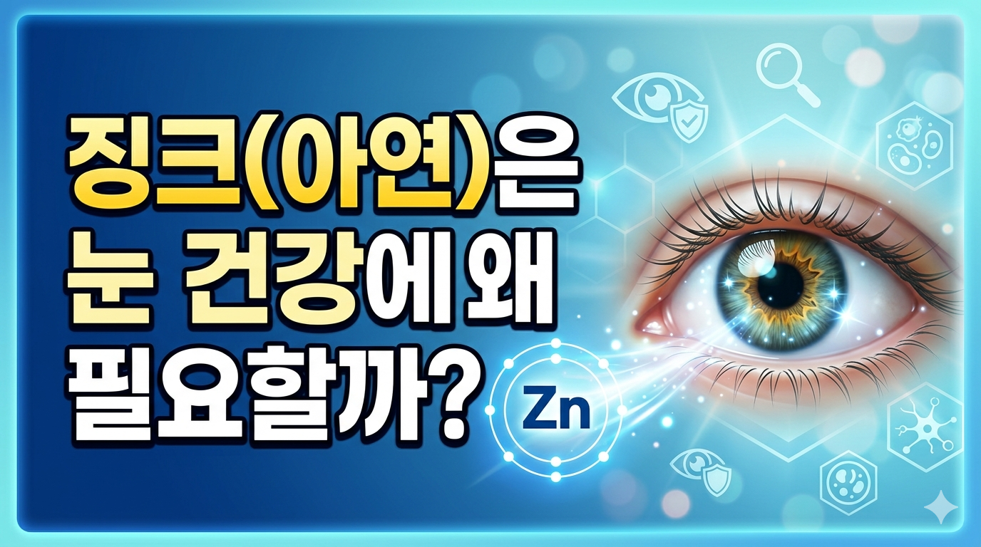 징크 아연 눈 건강 황반변성 효능 정리