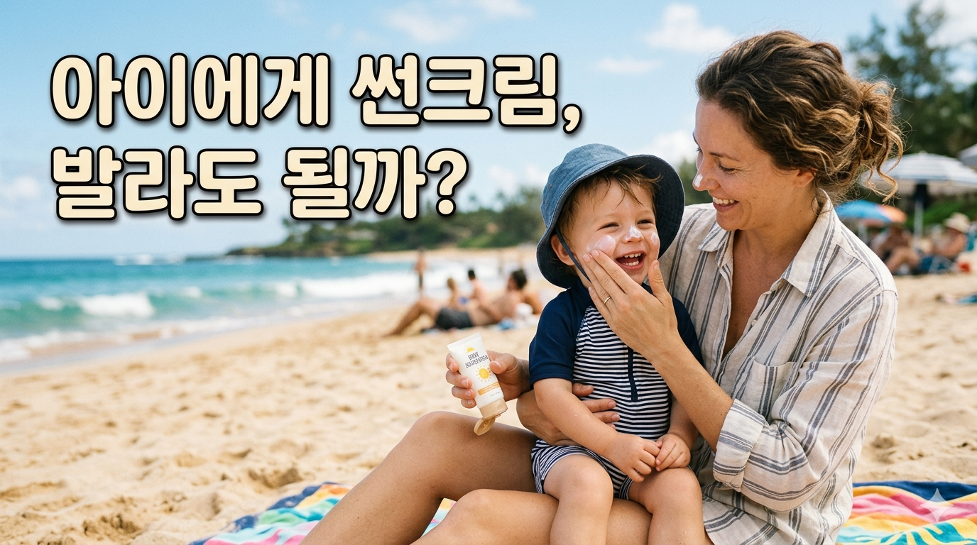 아이에게 썬크림, 발라도 될까