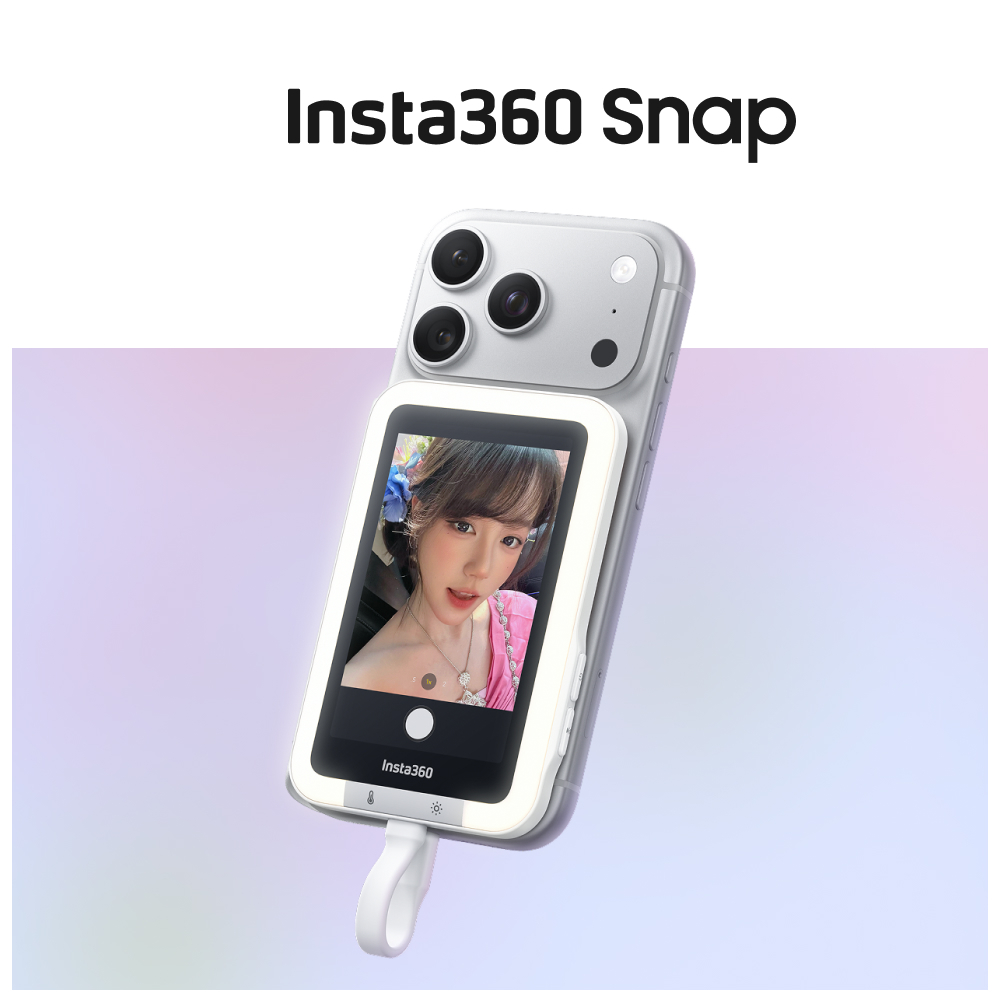 Insta360 Snap 제품 사진 1 스마트폰 후면 부착 셀피 스크린